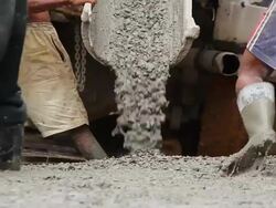 Concrete pouring. Stock Footage