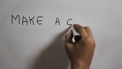 Hand writing a 'Make a change in your life'on white board Stock Footage