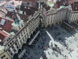 WS View of old town square / Prague, Hlavni mesto Praha, Czech Republic Stock Footage