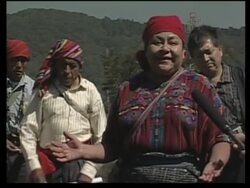 Menchu protests against destruction of archaeological site News Clip