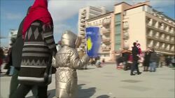 CLEAN : Kosovo marks sombre anniversary facing exodus News Clip