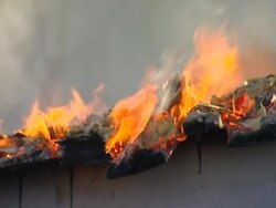 Fire extinguishing. Stock Footage