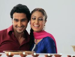 Punjabi couple celebrating diwali festival  Stock Footage