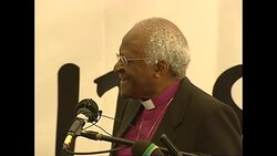Desmond Tutu speaking at AIDS event News Clip