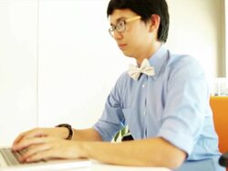 Lifestyle working with laptop Stock Footage