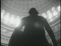 United States President Lyndon B Johnson delivers a speech on the 1965 Voting Rights Act in the Capitol rotunda. News Clip