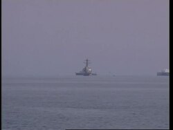 USS McFaul arriving with humanitarian aid News Clip