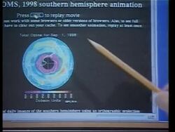 Space agency stills show Antarctic hole split in two News Clip