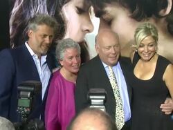 Lawrence Elman, Ileen Maisel, Julian Fellowes, Nadja Swarovski at Romeo & Juliet Los Angeles Premiere on 9/24/2013 in Hollywood, CA. (Footage by WireImage Video/Getty Images Entertainment Video) Stock Footage