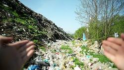 Garbage dump Stock Footage