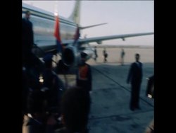 SYND 23 1 78 SUDANESE VICE PRESIDENT RASHID AL-TAHAR ARRIVES IN CAIRO News Clip