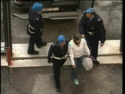 Arrival of defendants in Kercher murder trial, newspapers News Clip