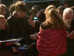Geraldine James at the Sherlock Holmes: A Game Of Shadows: European Premiere at Empire Leicester Square on December 08, 2011 in London, England (Footage by WireImage Video/Getty Images) Stock Footage