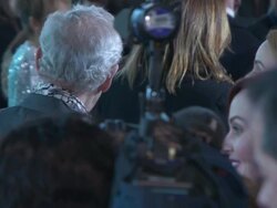 Sir Ian McKellen at 'The Hobbit: The Battle of the Five Armies' World Premiere Stock Footage