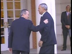 Arrivals for meeting between Powell, EU and Russia News Clip