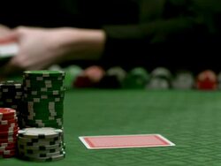 HD: Dealing Poker Cards Stock Footage