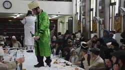 CLEAN : Ultra Orthodox Jews hang soldier effigies in draft protest News Clip