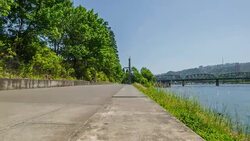 Portland Waterfront Downtown Stock Footage