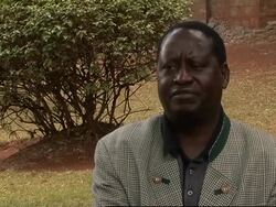 Intvw with Odinga. Annan meeting with EU representatives News Clip