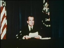 U.S. Republican President Richard M. Nixon announces that he will resign at noon on August 8, 1974 and Vice President Gerald Ford will be officially sworn in as President at that time. News Clip