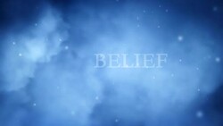 Religious words appear through clouds billowing in front of a black background. Stock Footage