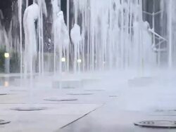Fountain jet of water Stock Footage