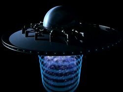 ufo with alpha channel Stock Footage