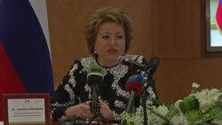 Head of Russian Federation Coucil visits Dubai News Clip