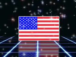 USA Flag Celebration Event Stock Footage