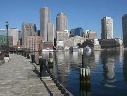 Boston Waterfront Stock Footage