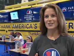 INTERVIEW - Kelly LaMar at Farmers Insurance Thank America's Teachers At CMA Fest With Chris Young Stock Footage