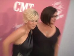 Jennie Garth, Corinne Dekker at CMT's Jennie Garth: A Little Bit Country Launch And 40th Birthday Celebration Stock Footage