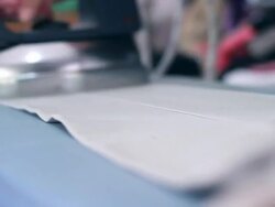 Iron the trousers Stock Footage