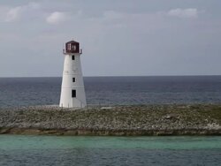 The lighthouse aerial Stock Footage