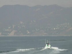 Bumpy Boat Escape Stock Footage