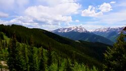Aspen Wilderness National Forest Land Time-Lapse of Epic Elk Mountain Valley on Top Aspen Ski Resort Stock Footage