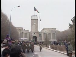 Afghanistan's new flag is raised News Clip