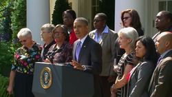 Americans given first opportunity to shop for health insurance; Obama comments News Clip