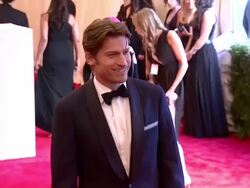Nikolaj Coster-Waldau at"PUNK: Chaos To Couture" Costume Institute Gala Stock Footage