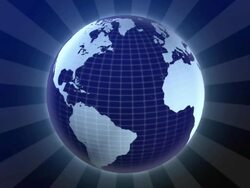 Globe to World Map Stock Footage