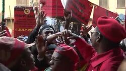 CLEAN : S Africa workers strike over pay News Clip