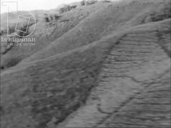 Mountains, volcanoes, monuments and ruined remains in Martinique, Antilles, 1950s Stock Footage