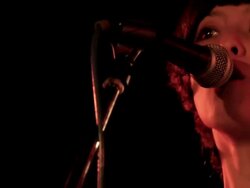 Female singer on stage. Stock Footage