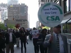 May 12, 2011 Rally and March - City Hall Stock Footage