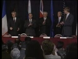 USA - Bosnian Leaders Put Pen To Paper News Clip