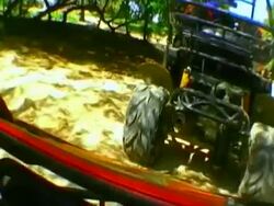 Leisure and travel. Extreme sport on the beach Stock Footage