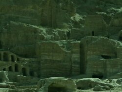 Petra archaeological site ruins, Jordan Stock Footage