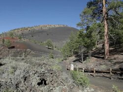 HD video Sunset Crater Volcano National Monument Arizona Stock Footage
