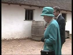 British queen, American VP tour Jamestown, dine at governor's palace News Clip