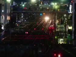 Train tracks time lapse Stock Footage